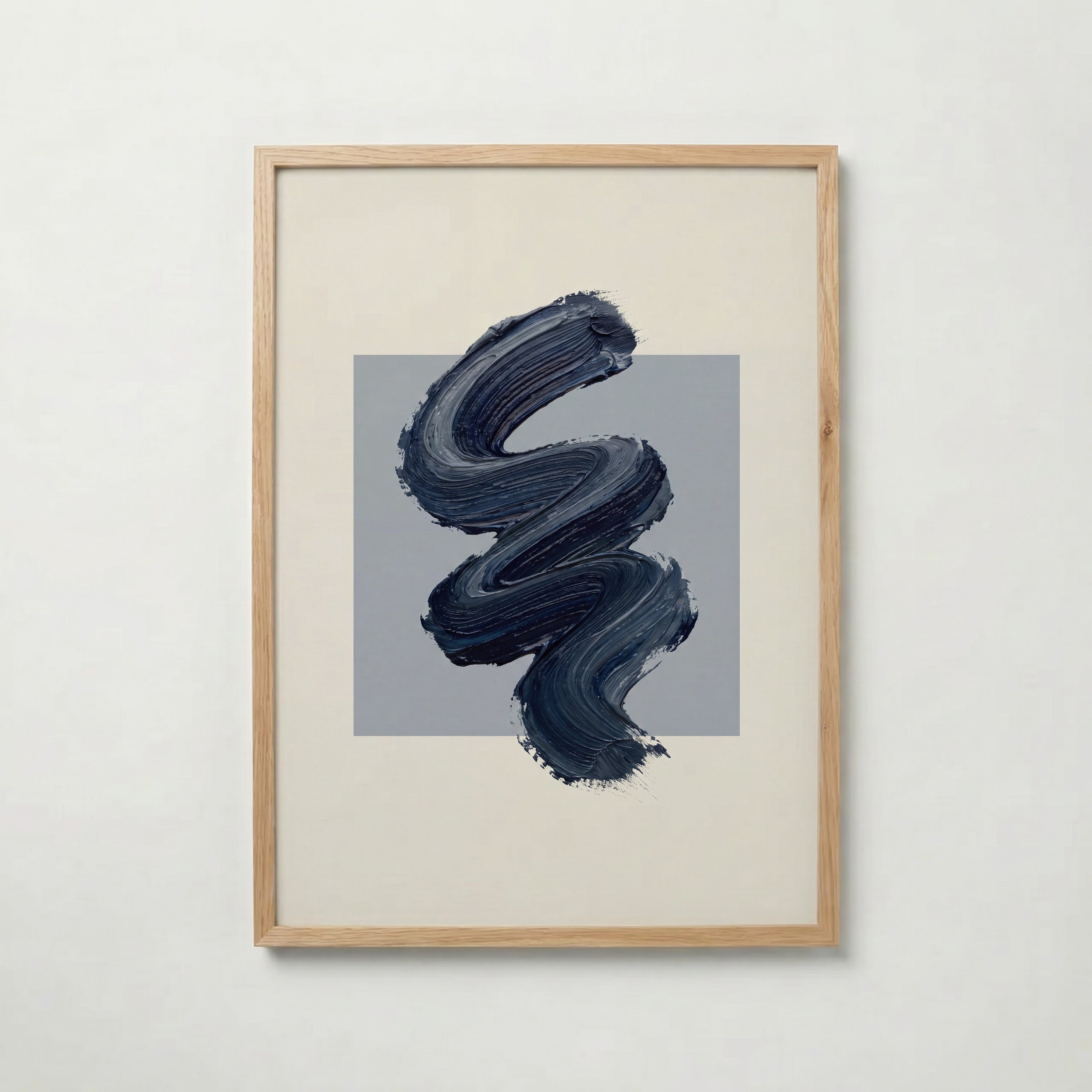 Navy Zigzag Poster – ekram