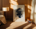 Navy Zigzag Poster – i rum 3