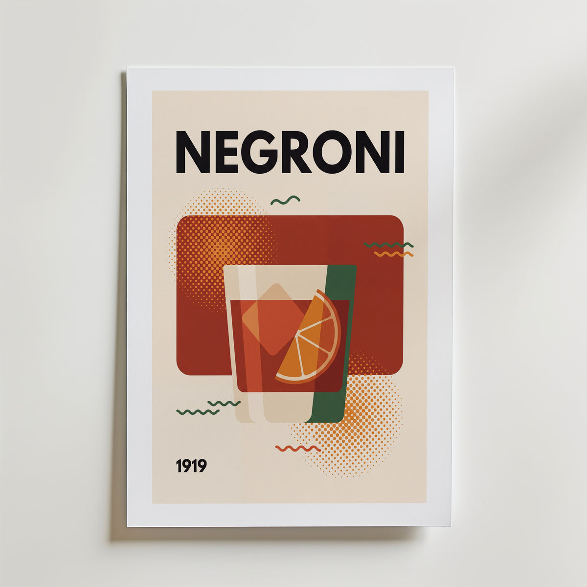 Negroni Poster – med passepartout