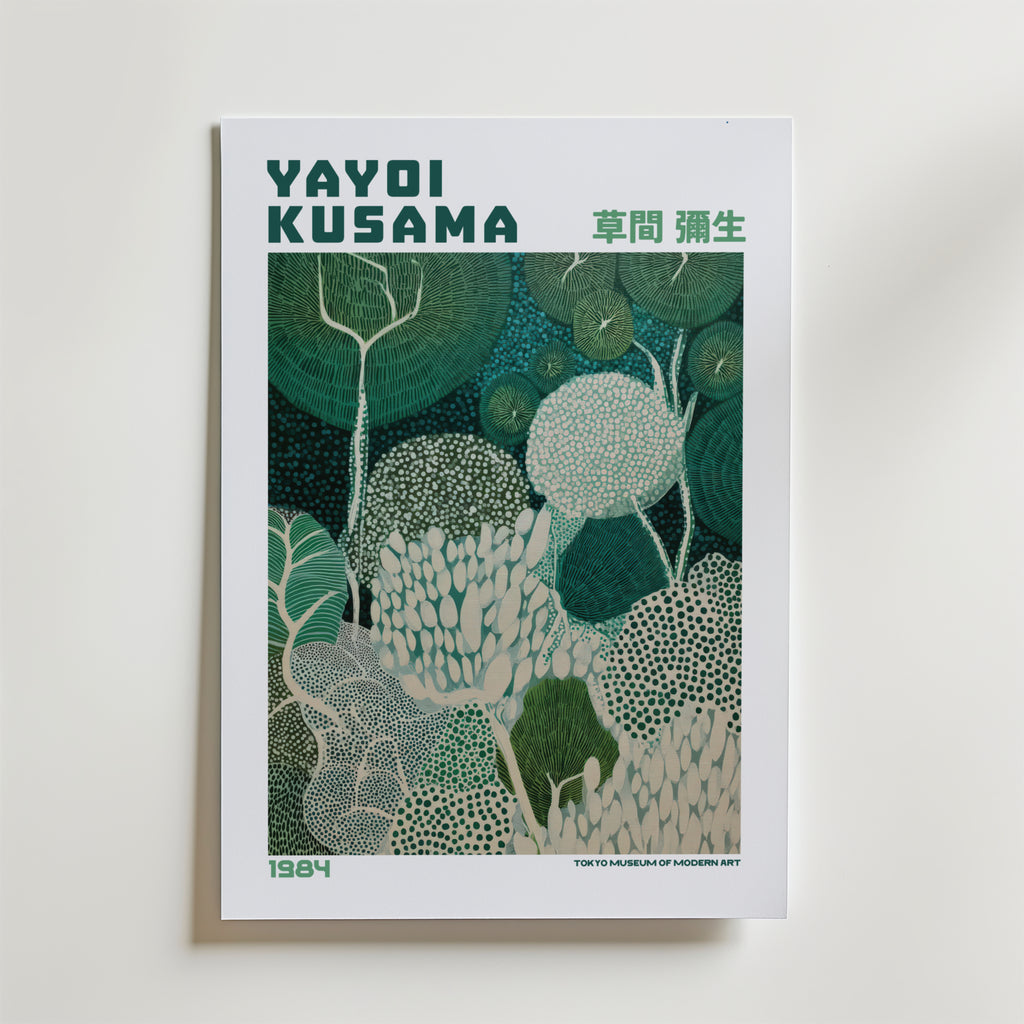 Yayoi Kusama Emerald Canopy 1984 Poster