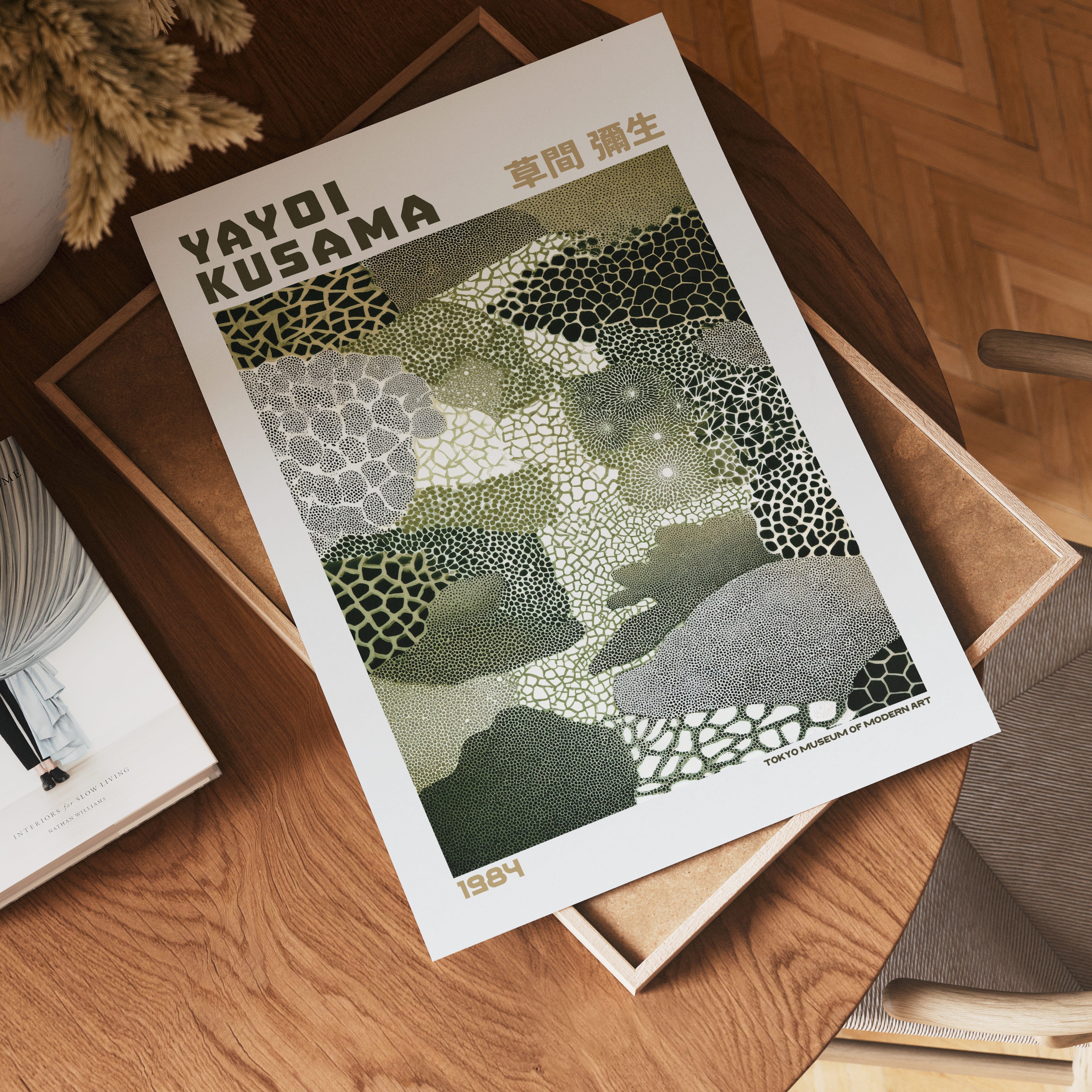 Yayoi Kusama Whispering Earth Forms 1984 Poster