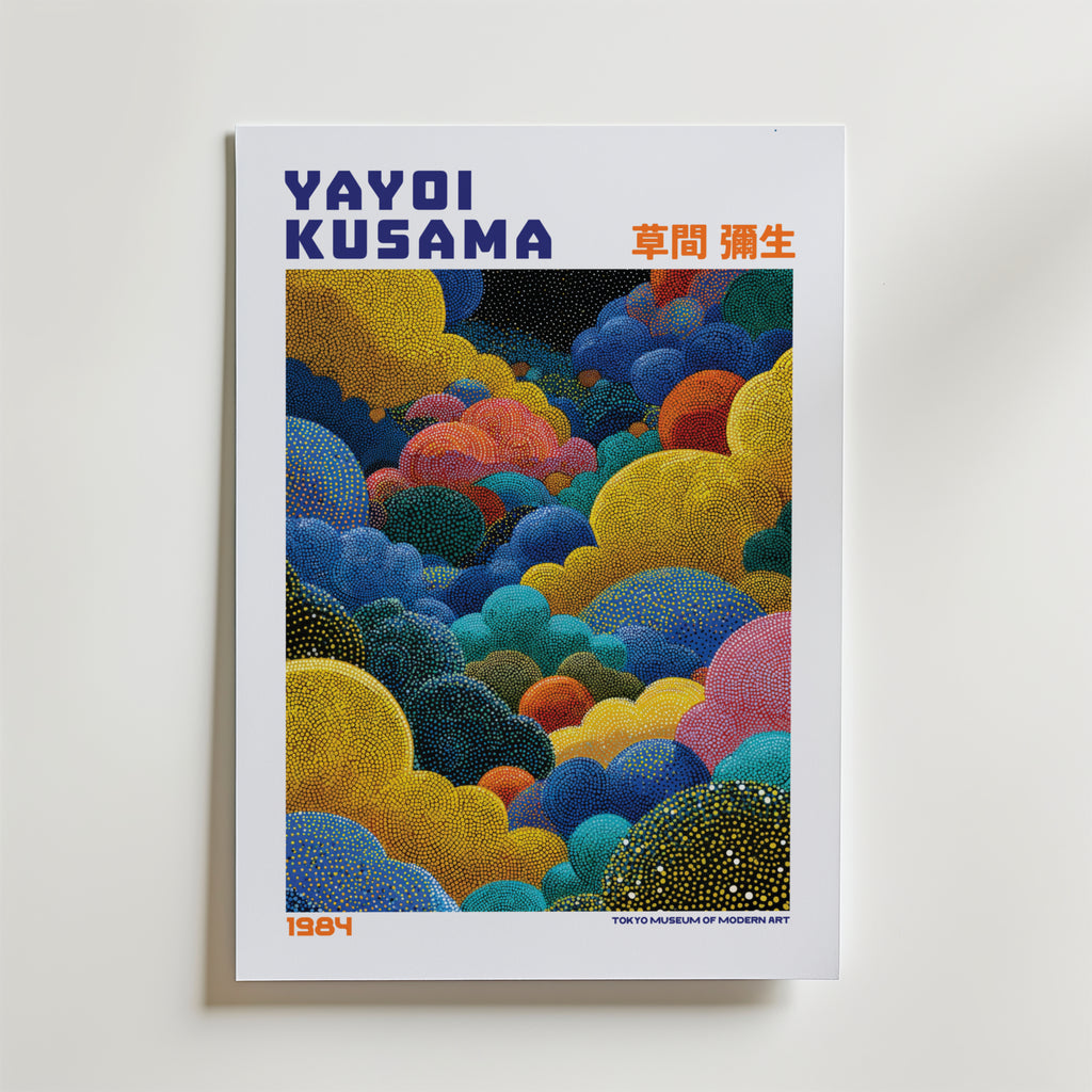 Yayoi Kusama Golden Cloud Garden 1984 Poster