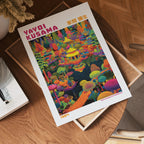 Yayoi Kusama Rainbow Pagoda Garden 1984 Poster