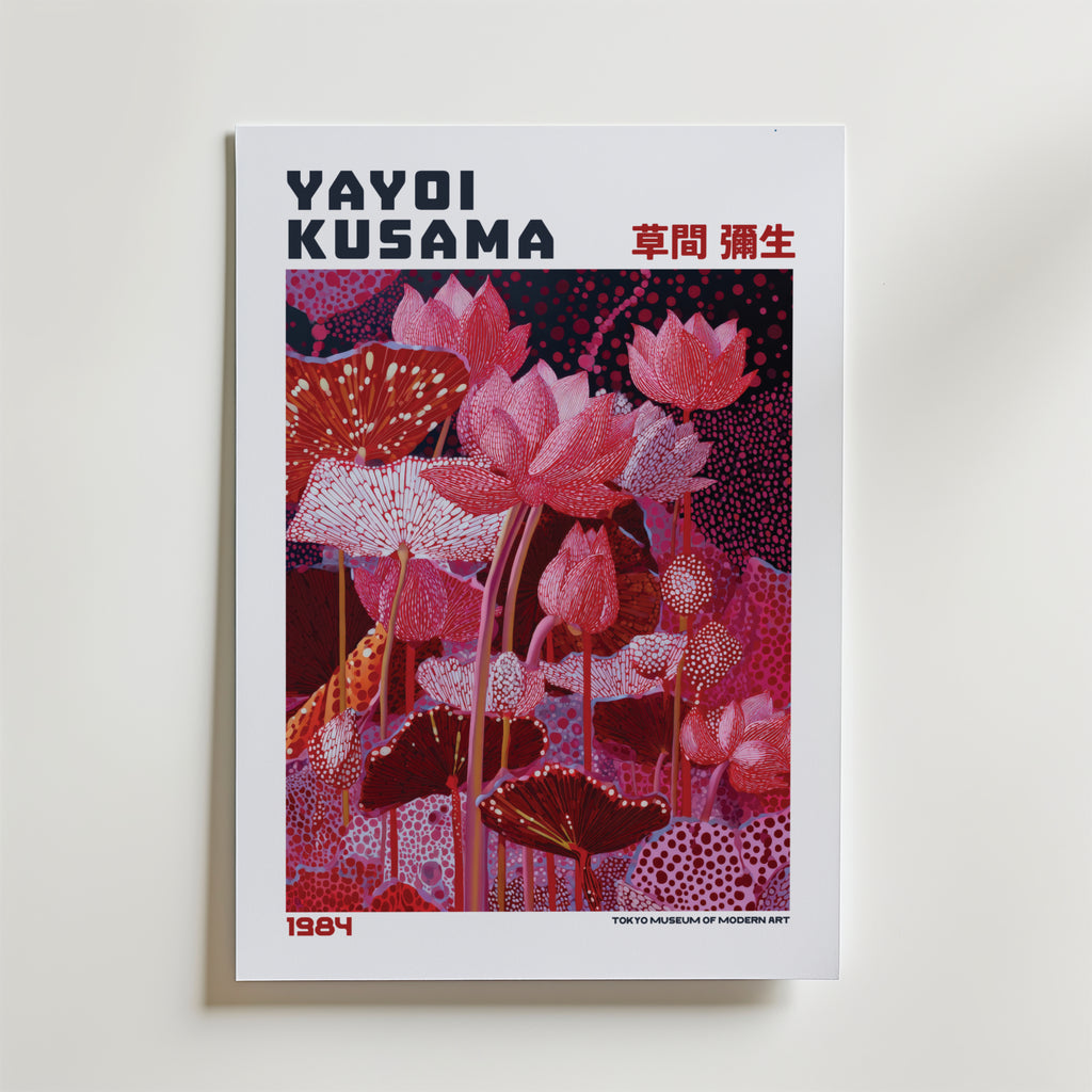 Yayoi Kusama Lotus Reverie 1984 Poster