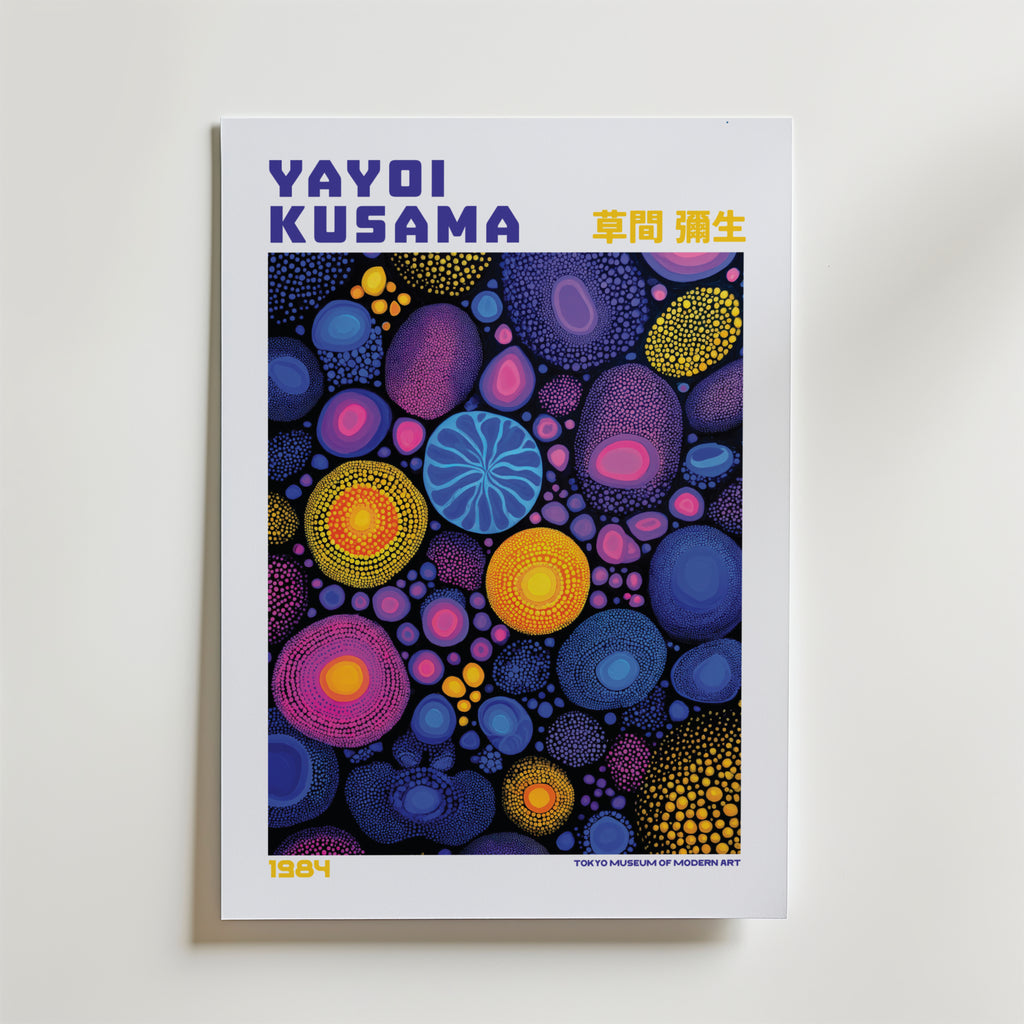 Yayoi Kusama Radiant Dots 1984 Poster