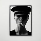 Noir Smoke Poster – svart ram