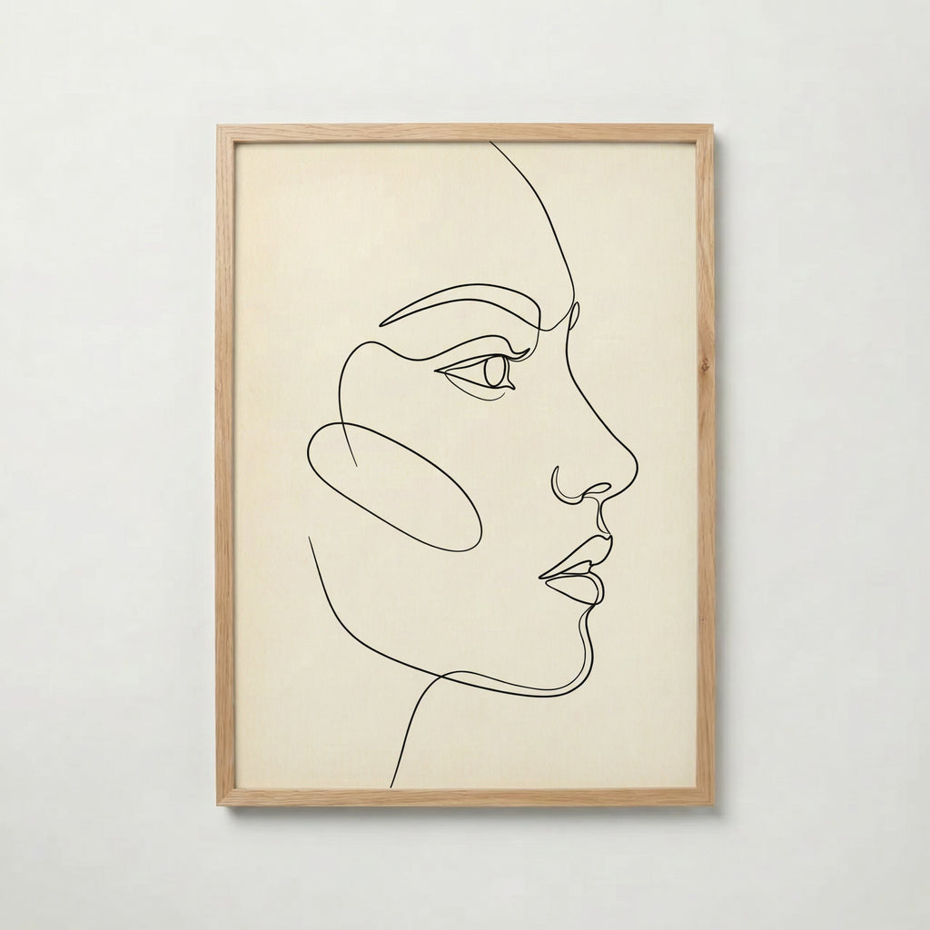 One Line Face Poster – ekram