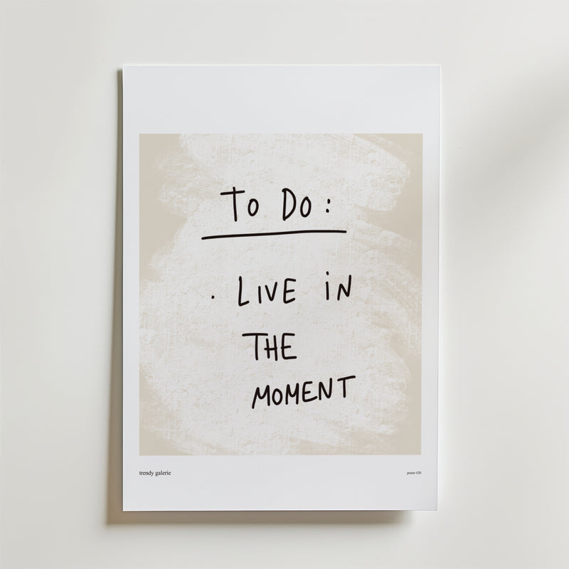 To Be, Not To Do Poster