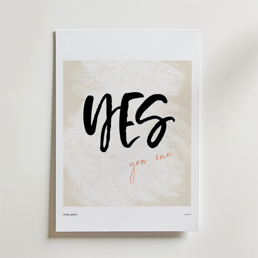 Yes You Can Poster