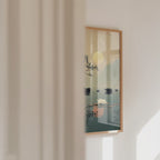 Golden Stillness Lake Poster