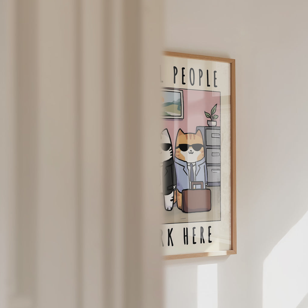 Office Cool Cats Poster