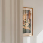 Morning Paper Frog Poster