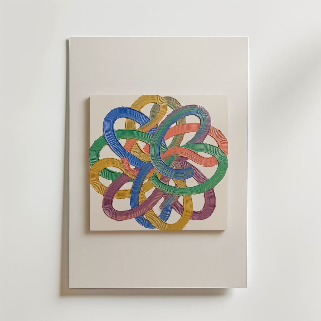 Prismatic Knot Poster – canvas utan passepartout