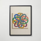 Prismatic Knot Poster – svart ram