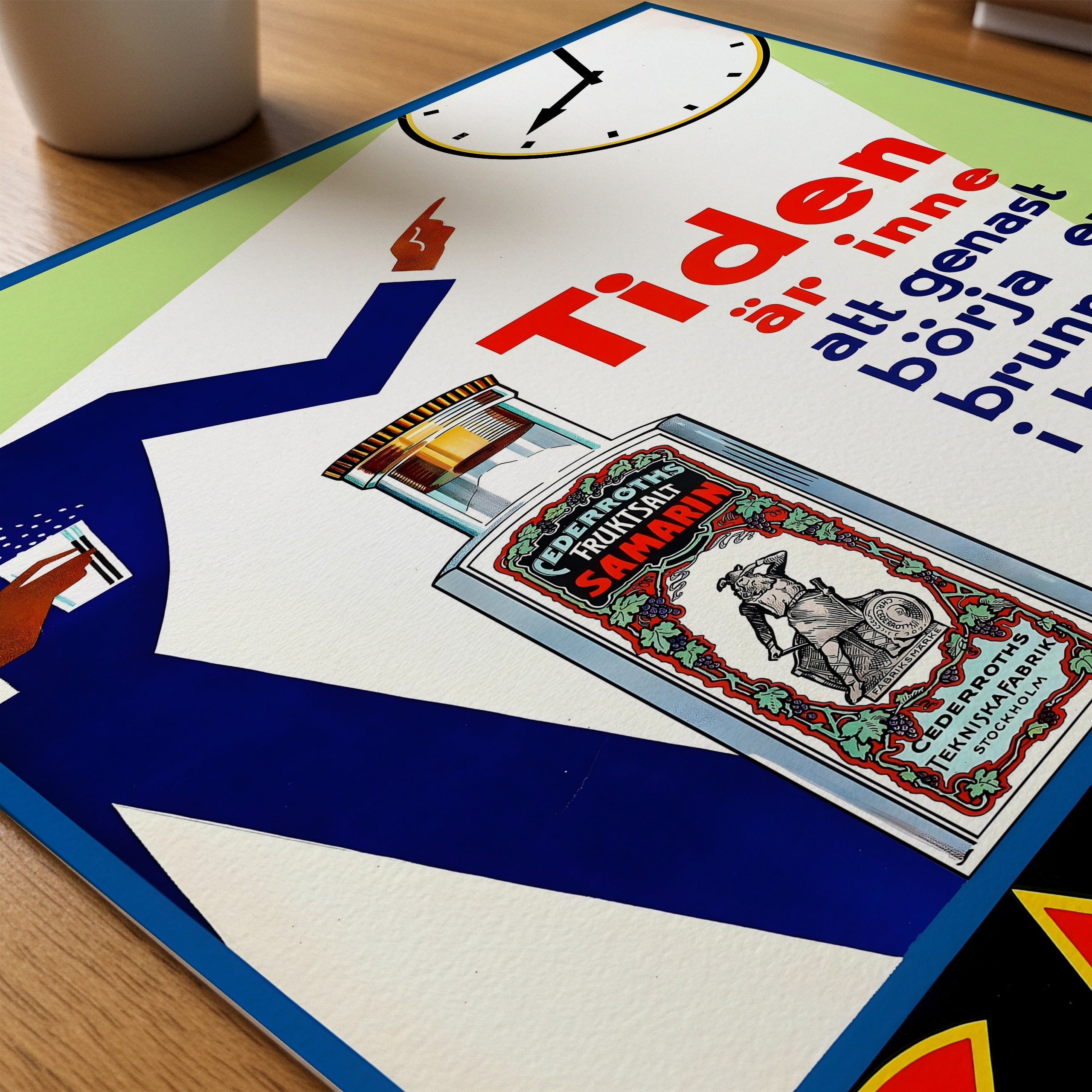 Samarin Vintage Apothecary affisch på skrivbord – Bozetto poster på matt finpapper