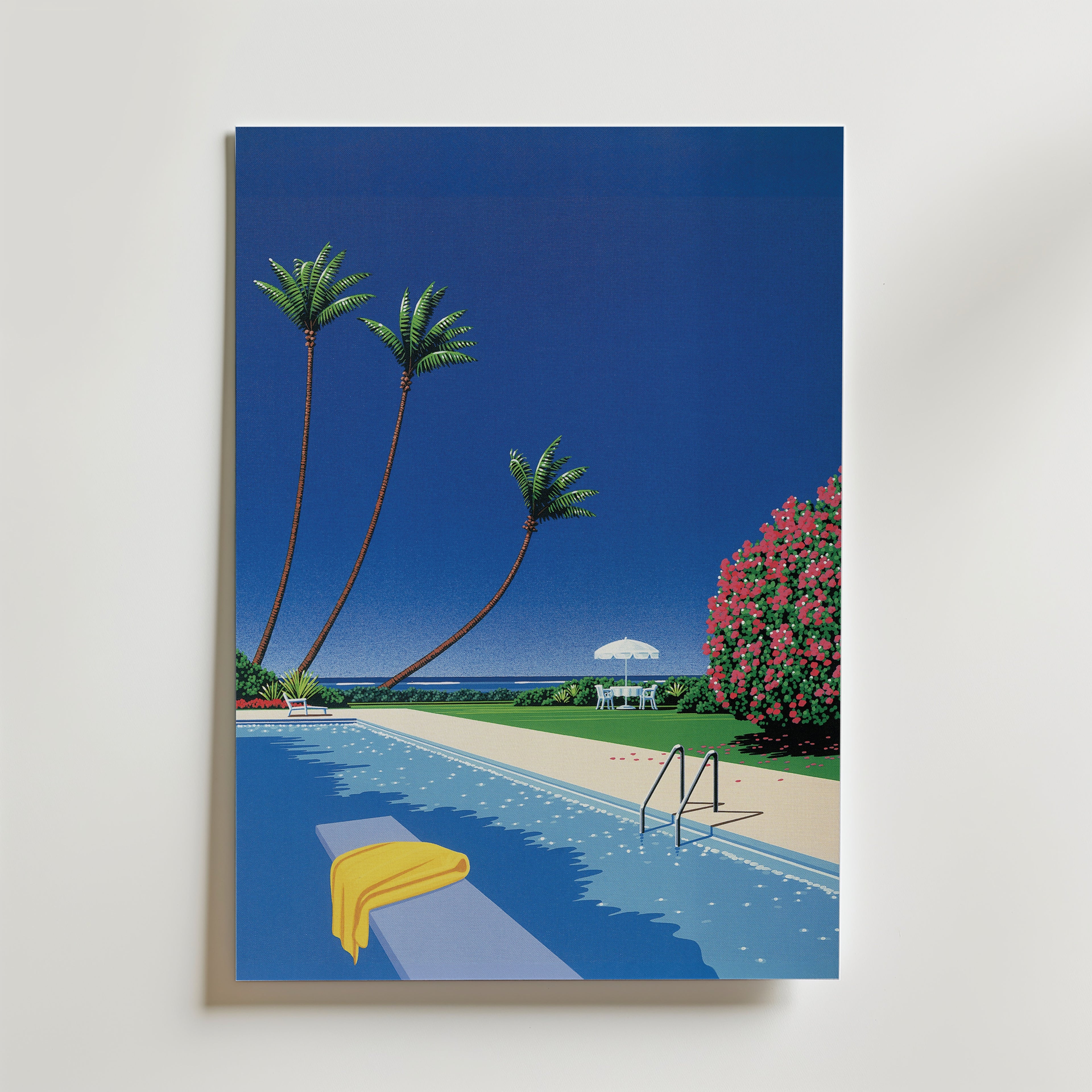 Hiroshi Nagai Summer Pool Calm Poster utan passepartout