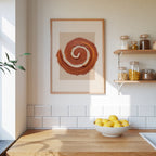Terracotta Spiral Poster – i rum 4