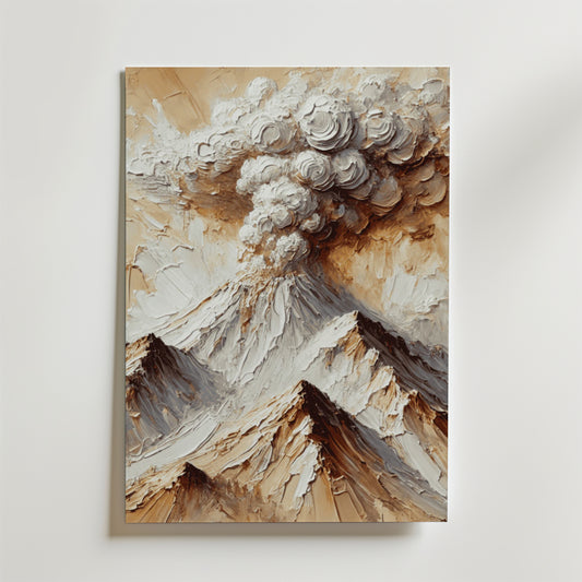 Abstract Volcanic Explosion Poster