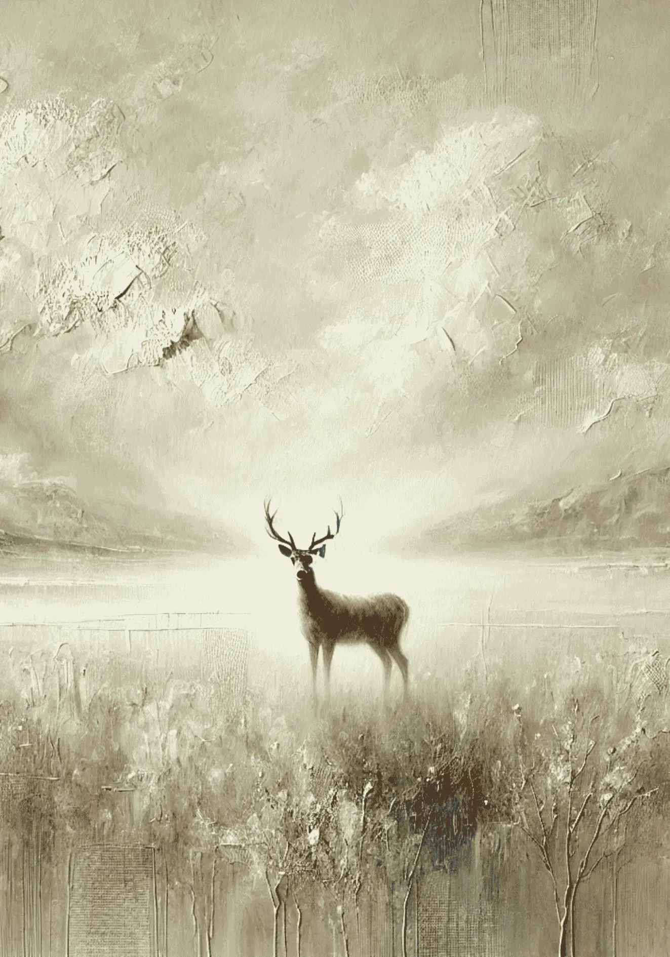 Whispering Deer Poster