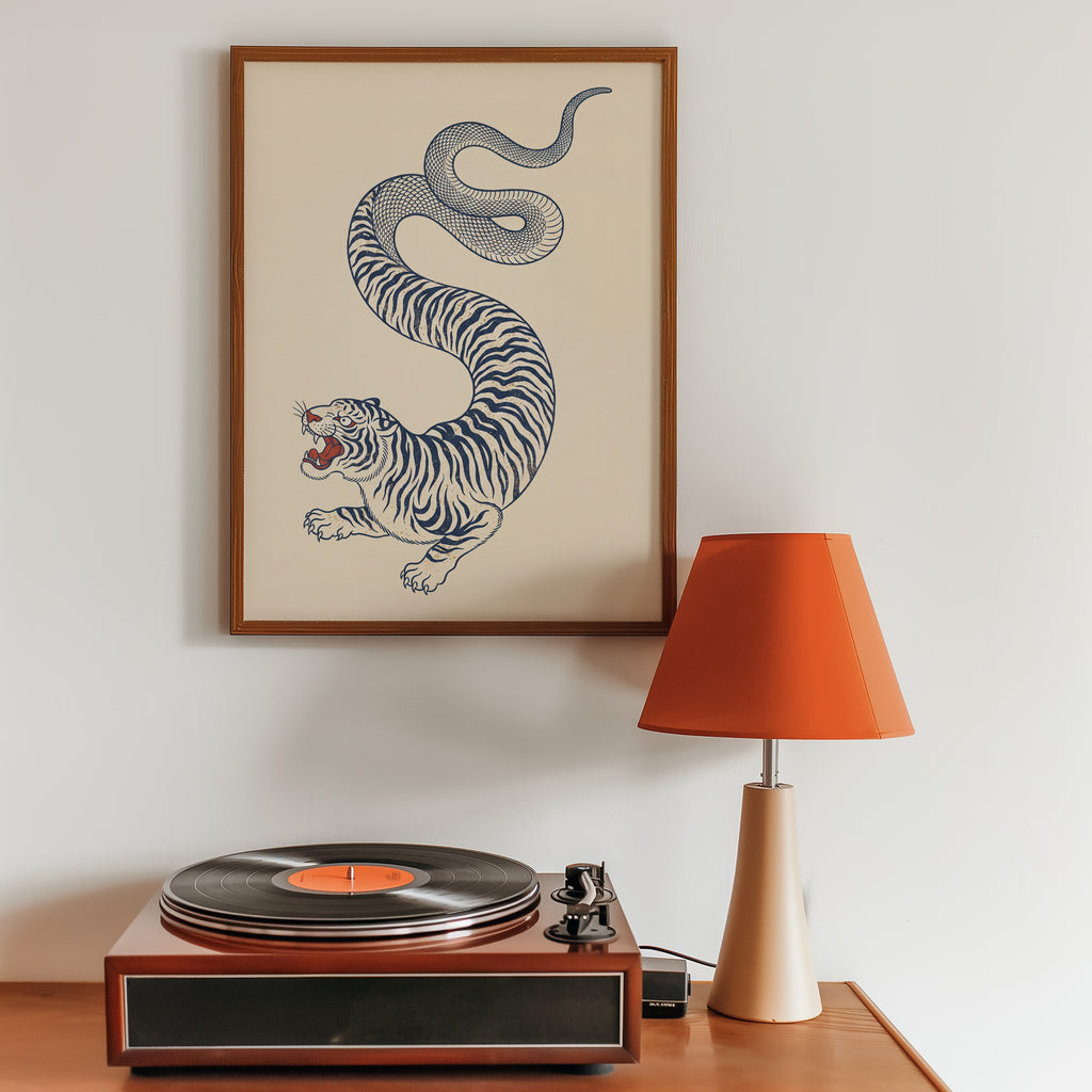 Tiger Serpent I Poster – i rum 2