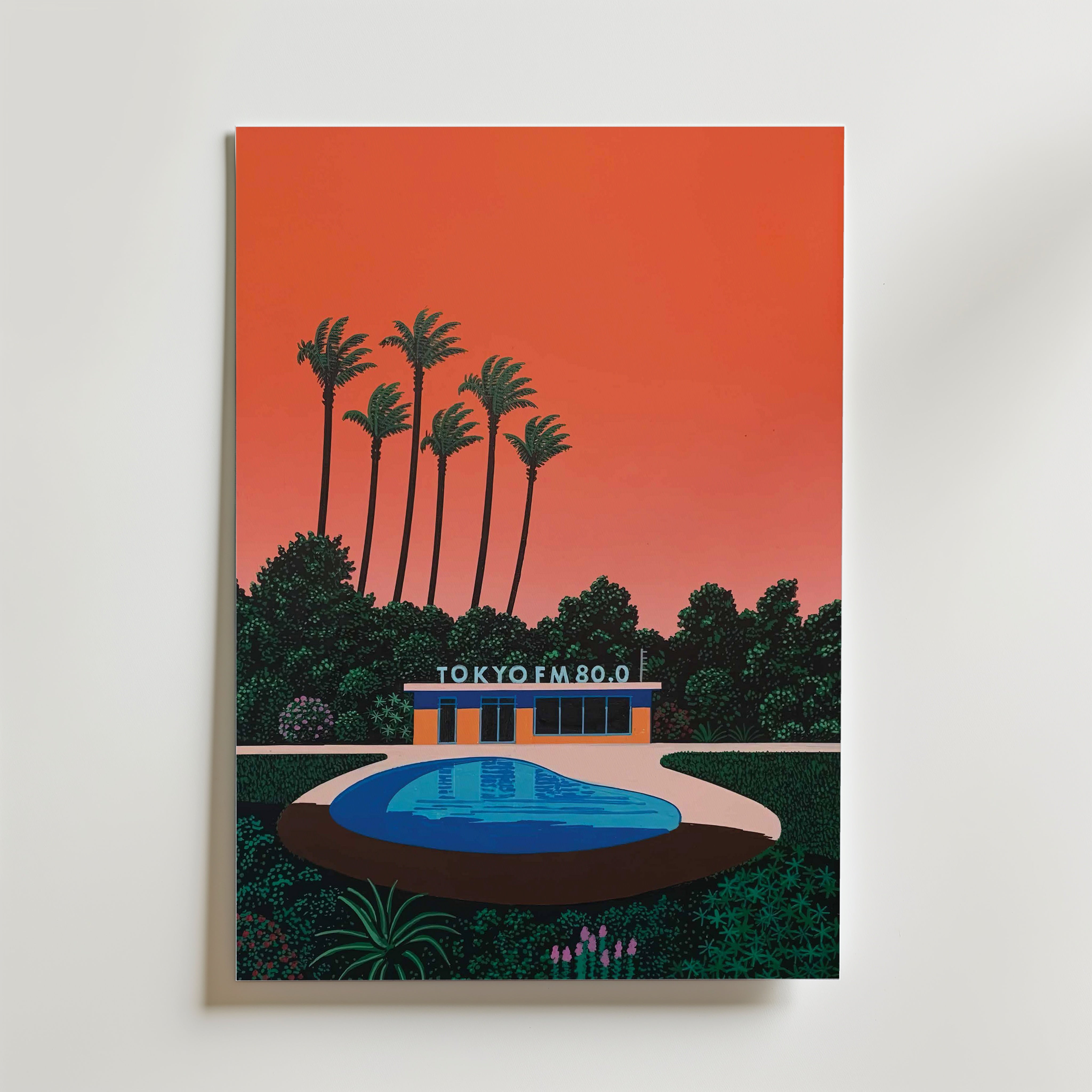 Hiroshi Nagai Tokyo FM Sunset Poster - Affisch – Bozetto
