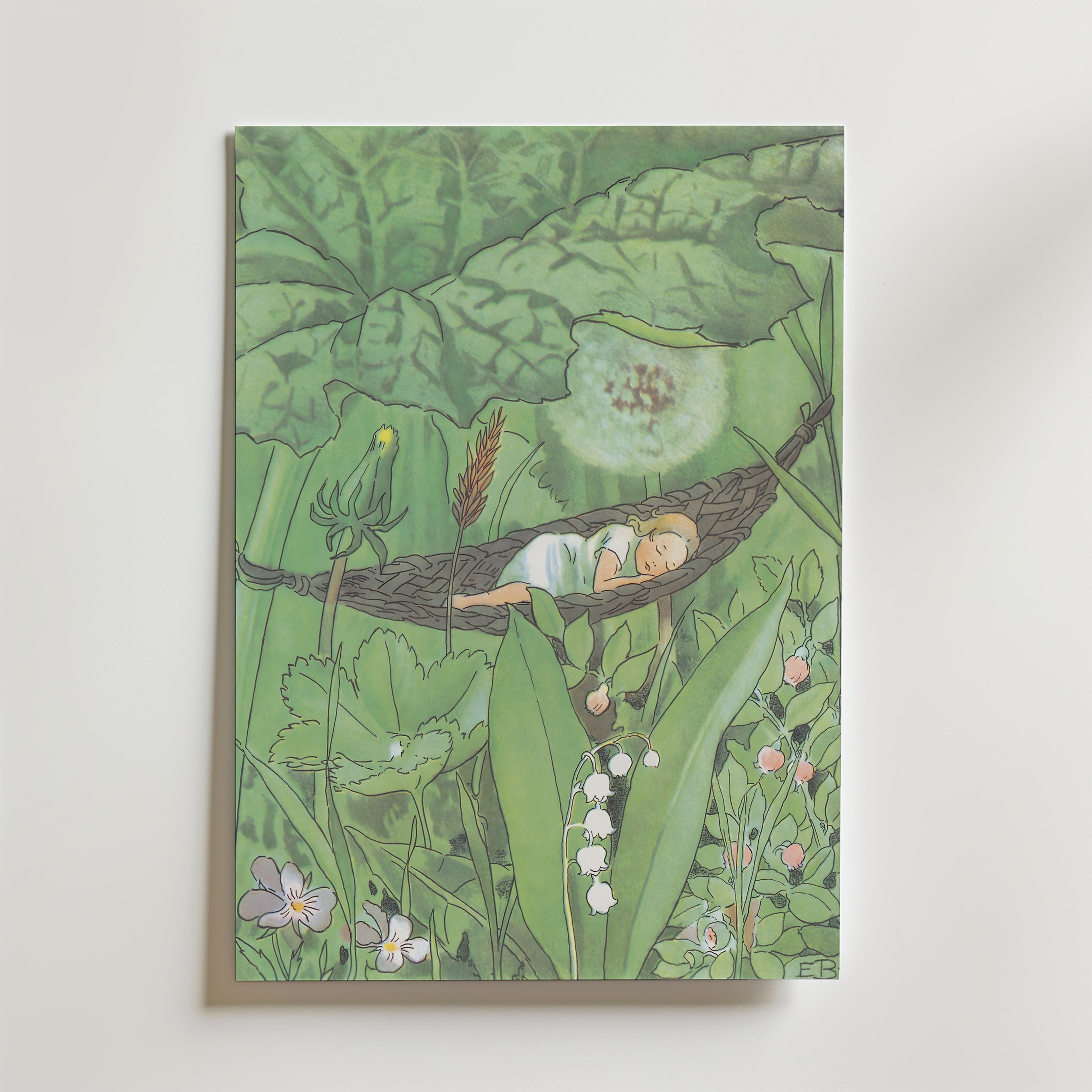 Elsa Beskow Tummelisa 1910 Poster – utan passepartout