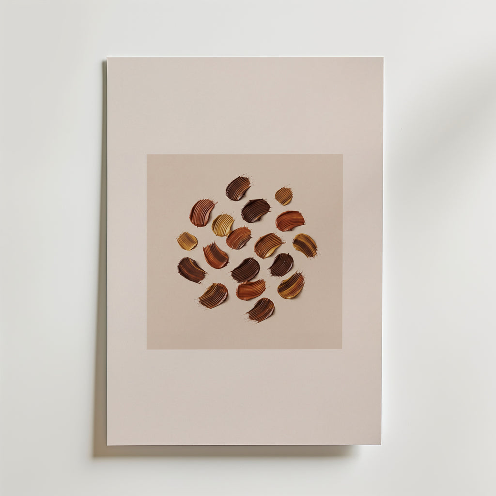 Umber Scatter Poster – canvas utan passepartout