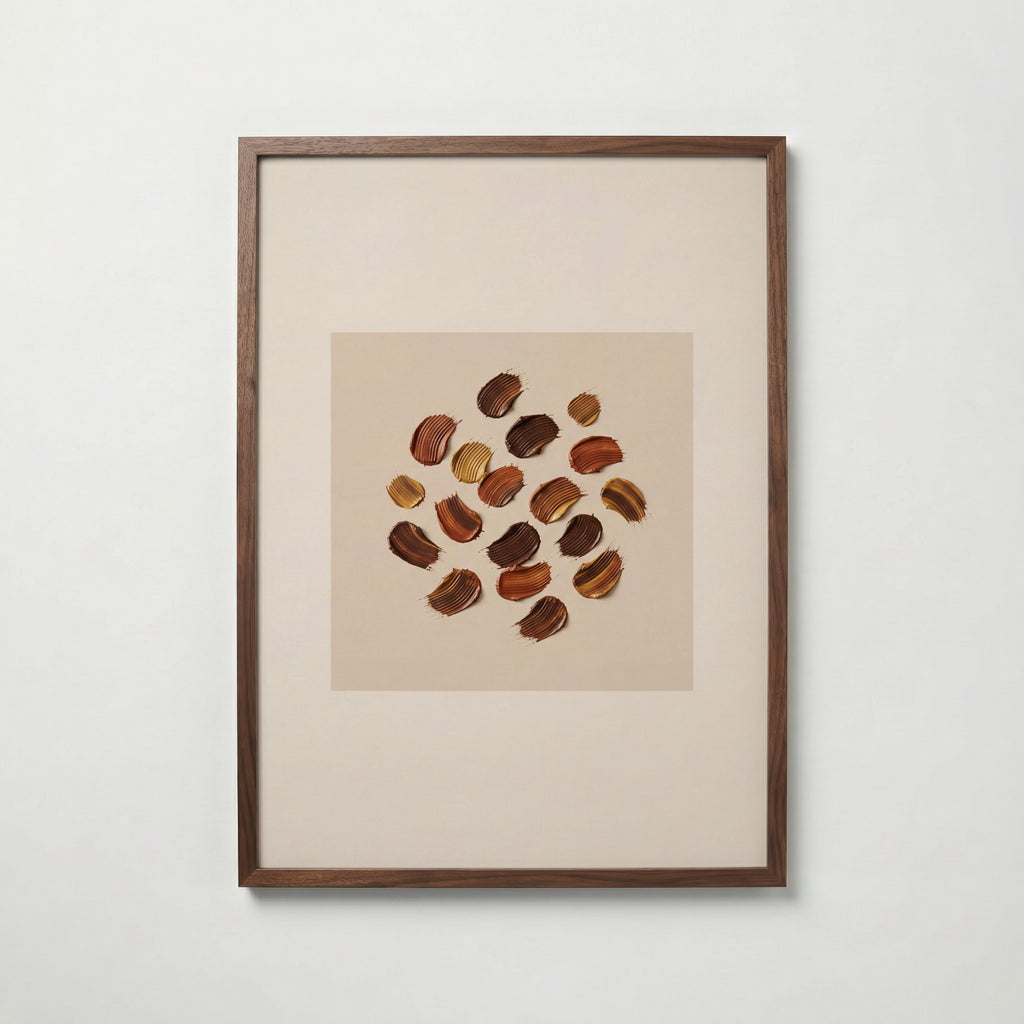 Umber Scatter Poster – valnötsram