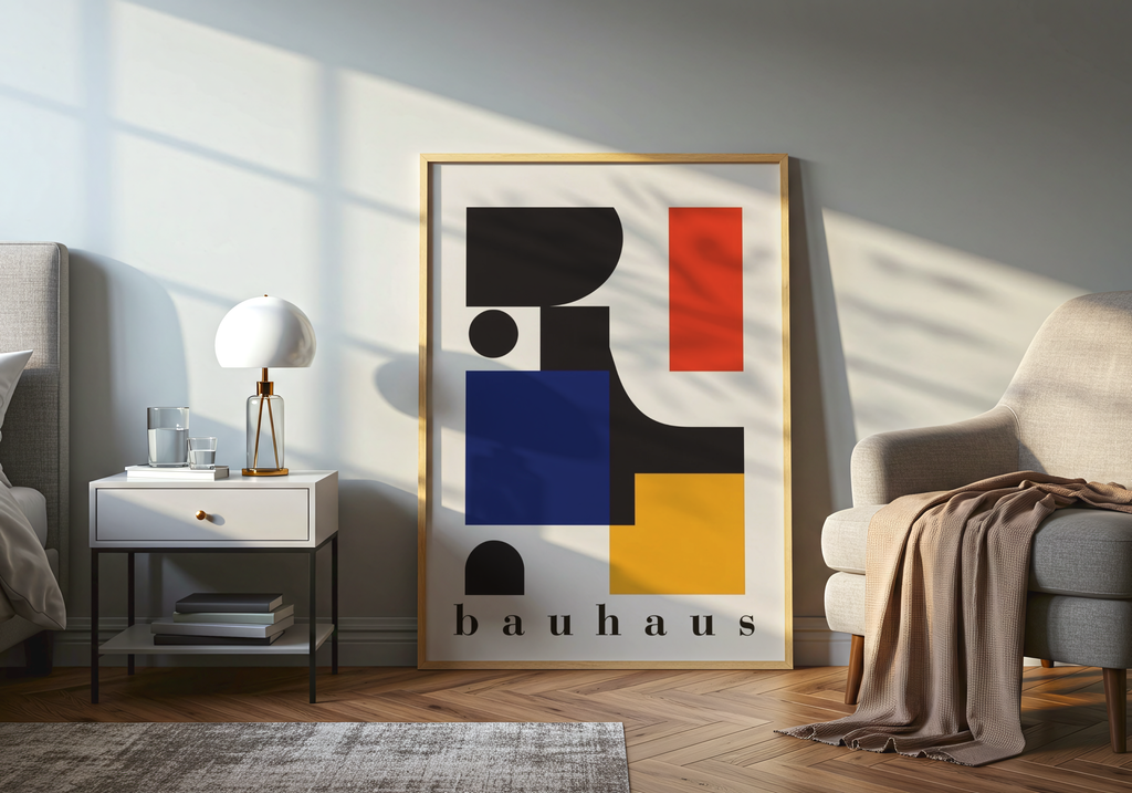 Bauhaus Geometric Shapes Poster