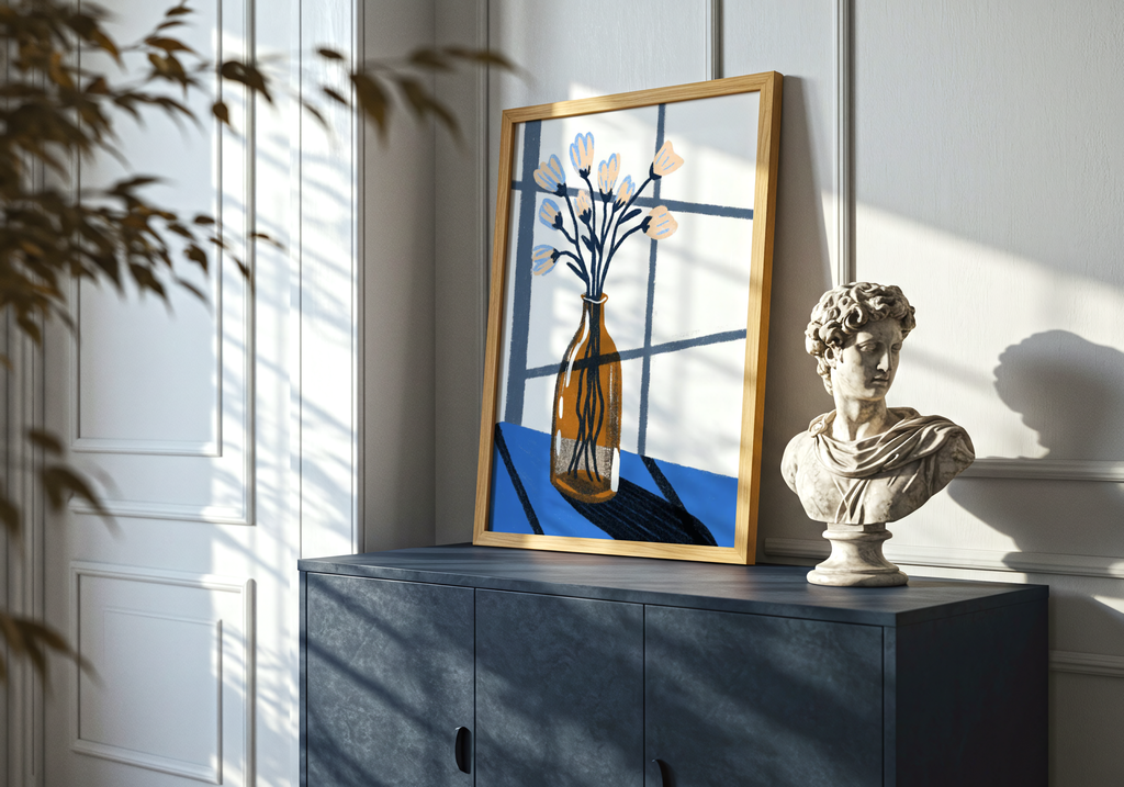 Tulip In Vase Poster