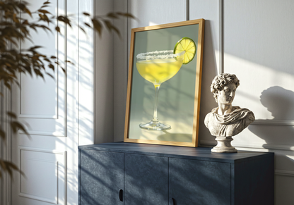 Golden Margarita Drink Poster