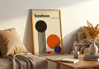 Bauhaus Geometric Art Poster