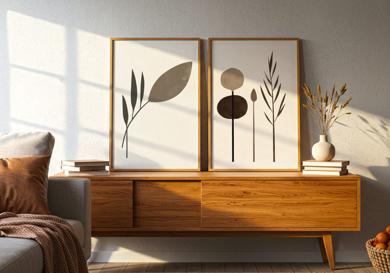 Modern Nature Form Poster