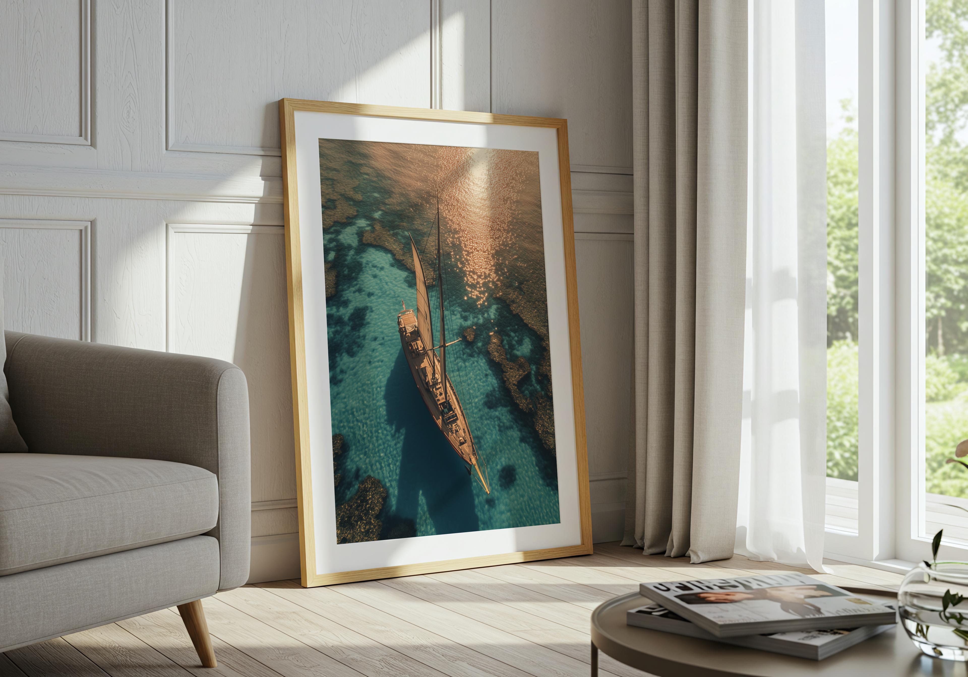 Turquoise Sea Poster
