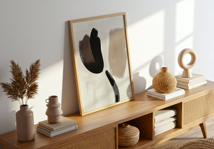 Monochrome Flow Poster