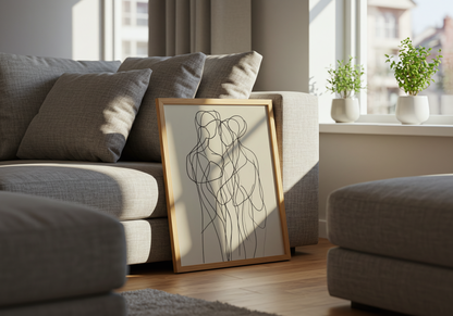 Minimalist Line Art Trio Poster