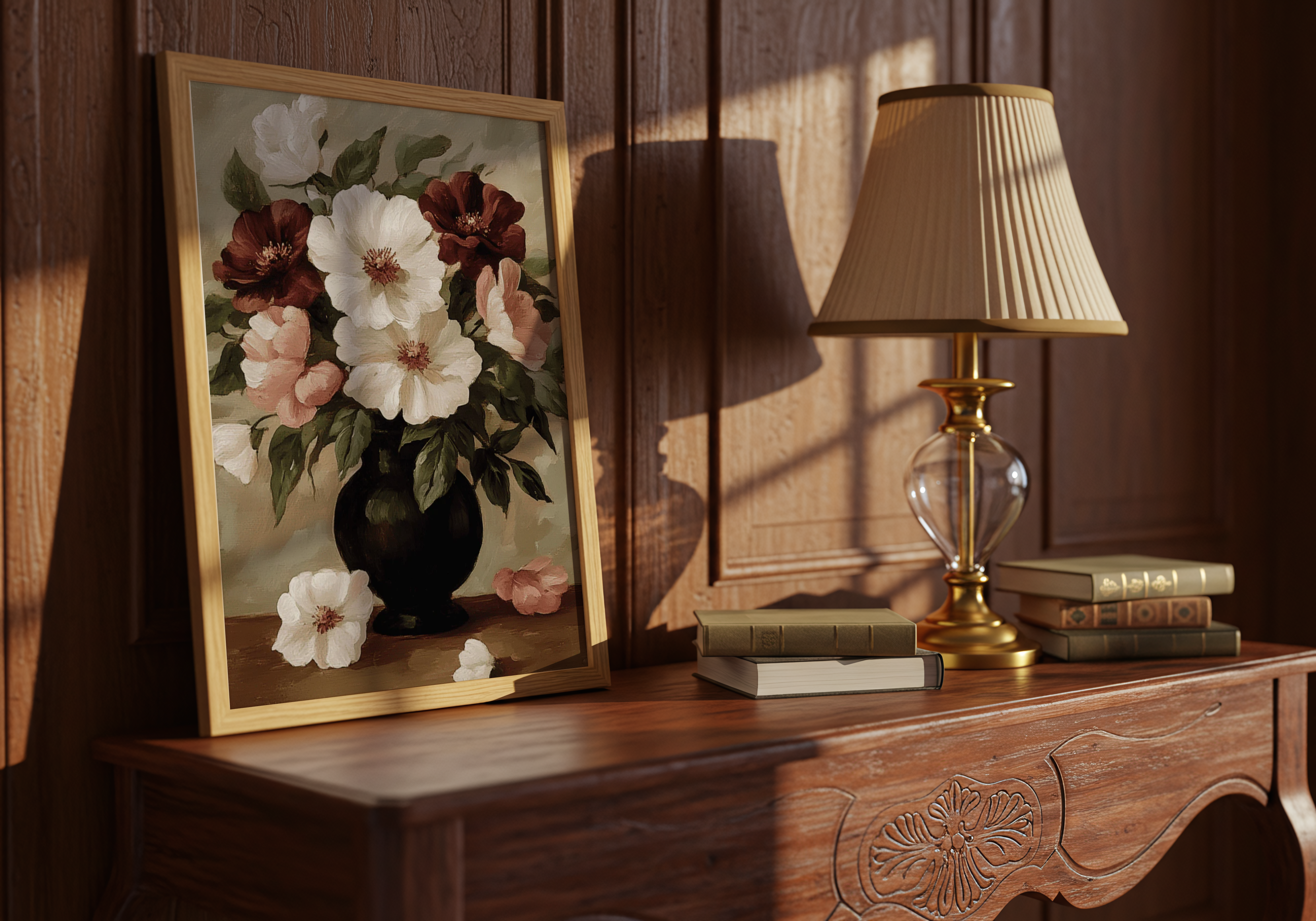 Floral oil painting No.2 Poster