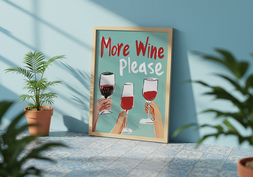 More Wine Please Poster