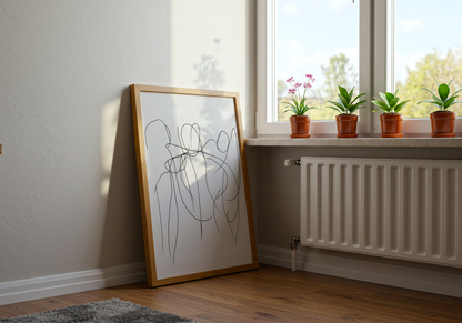 Dancing Line Figures Poster