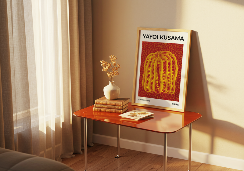 Yayoi Kusama Pumpkin 1990 Poster